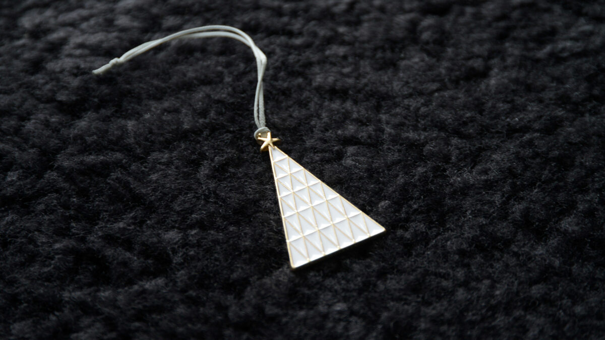 enamelled christmas tree decoration