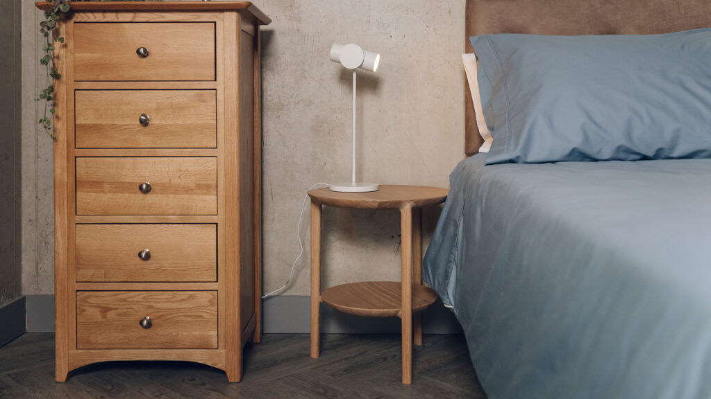ethnicraft bok bedside table in oak