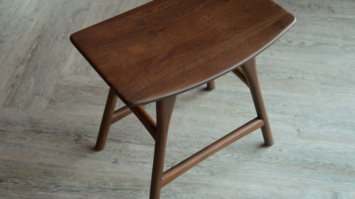 ethnicraft osso stool top teack wood