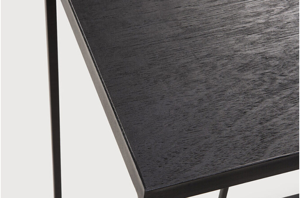 ethnicraft side table black finish
