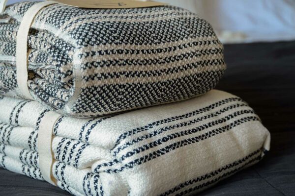 extra large cotton bedspreads folded