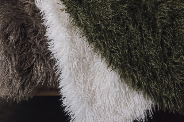 Deep Pile Faux Fur Throws - 3 Colours