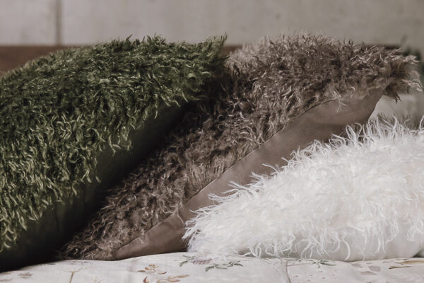 Deep Pile Faux Fur Cushions - 3 Colours