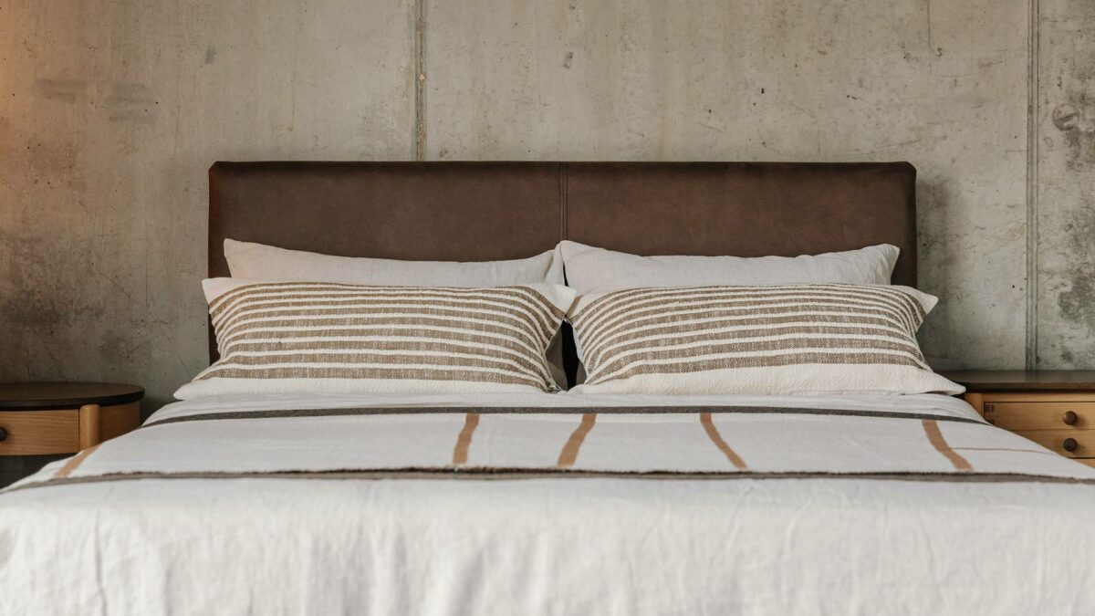 faux leather headboard front