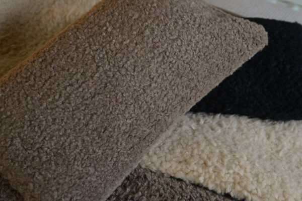 sheepskin effect cushions and throws in 3 colours