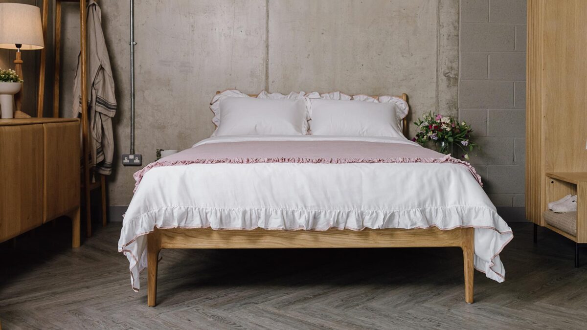 Ruffle Edge Bedding - Olive or Blush - Image 10