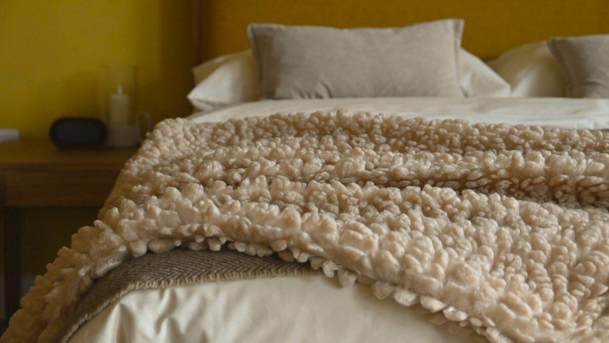 Faux Sheepskin Throw - Image 2