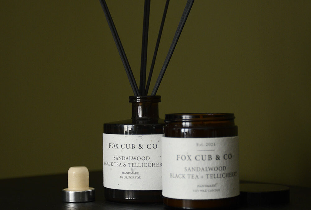 fox cub co scented candle diffuser portrait