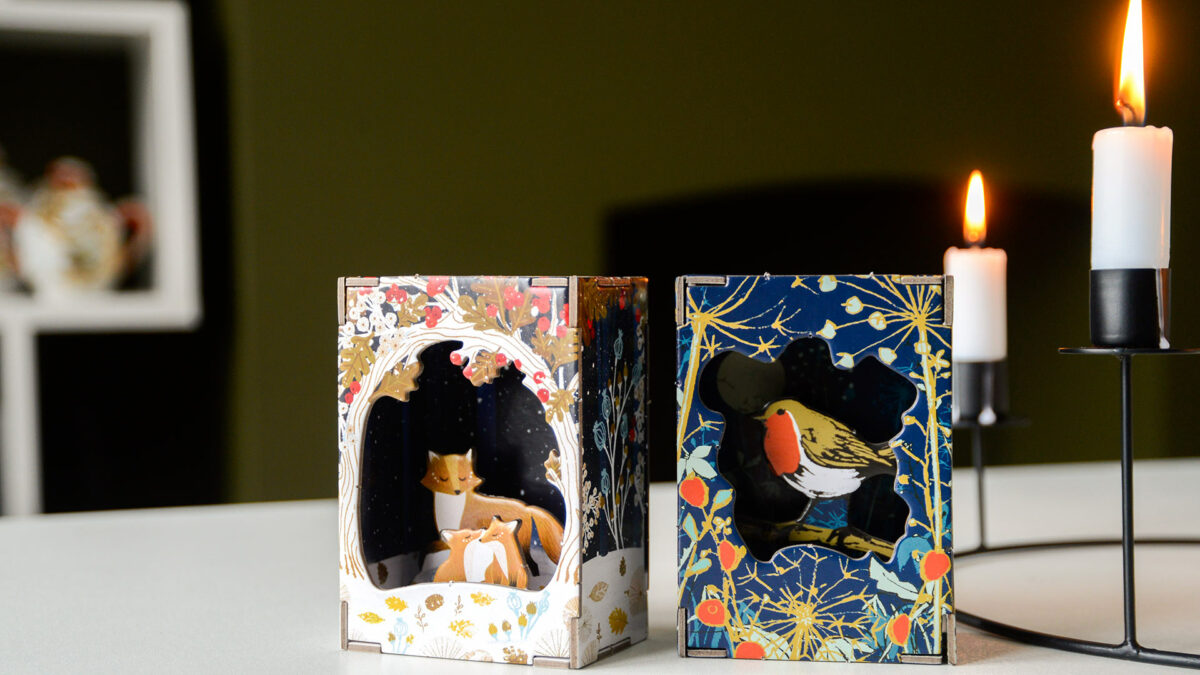 fox or robin diorama designs