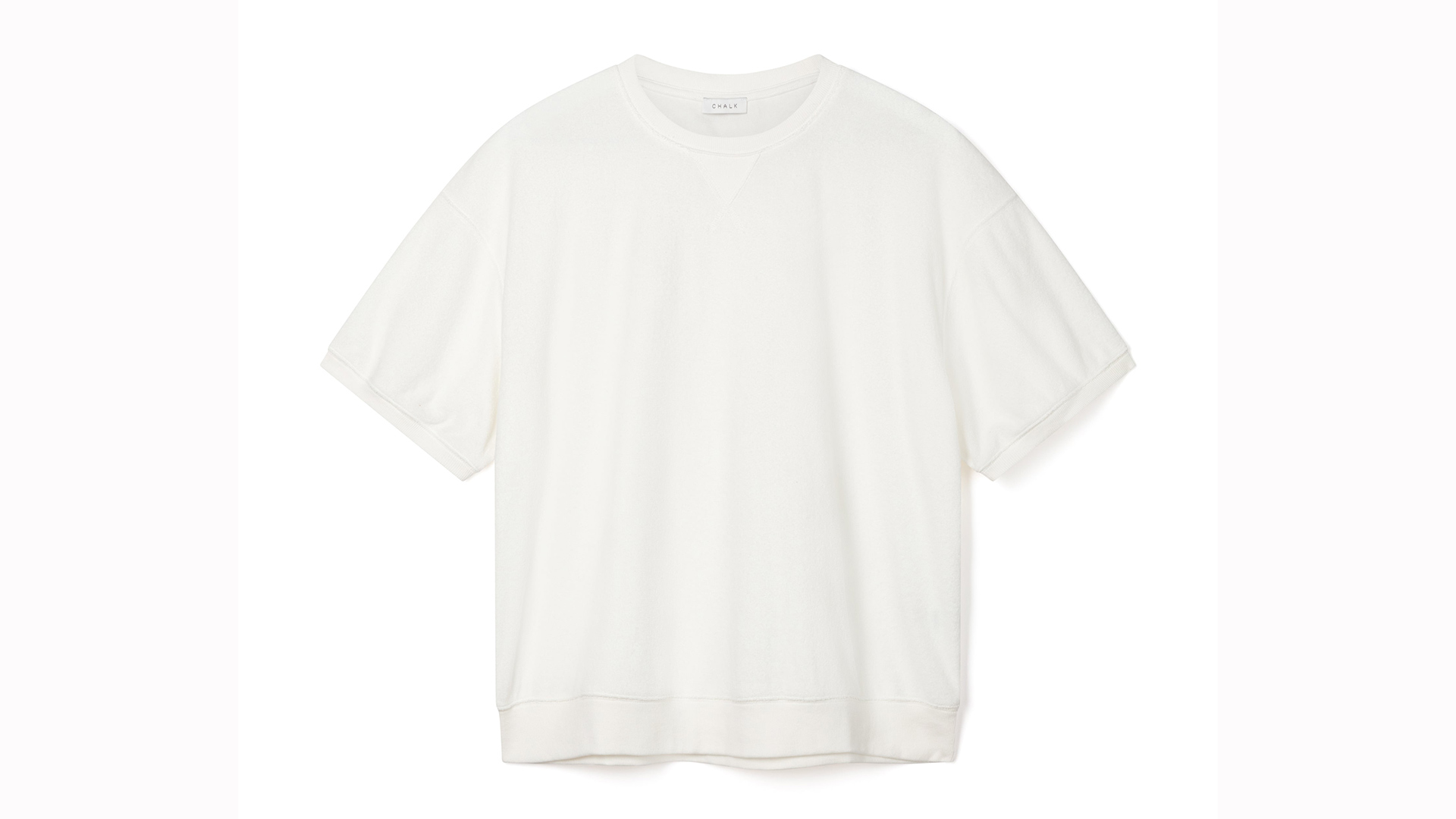 Short Sleeve Sweatshirt | Off White or Grey | Natural Bed Company