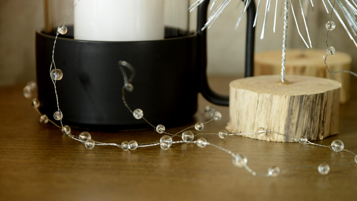 clear bead garland