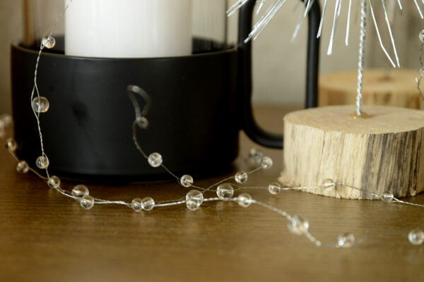 clear bead garland