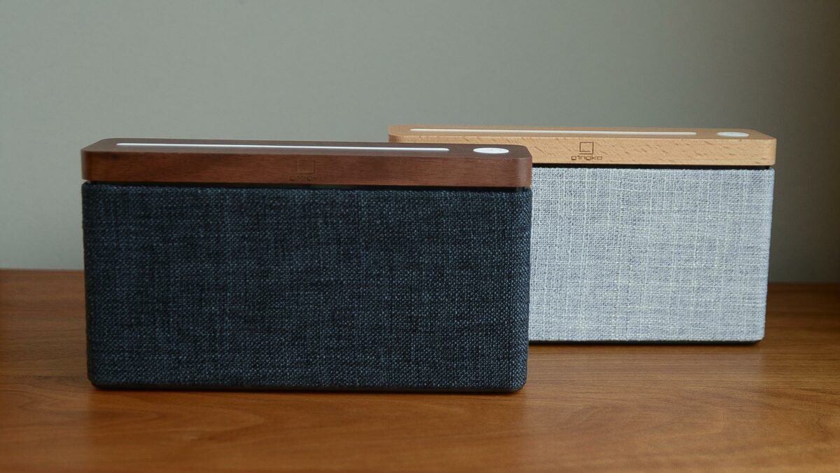 bluetooth speakers in a choice of two colour ways