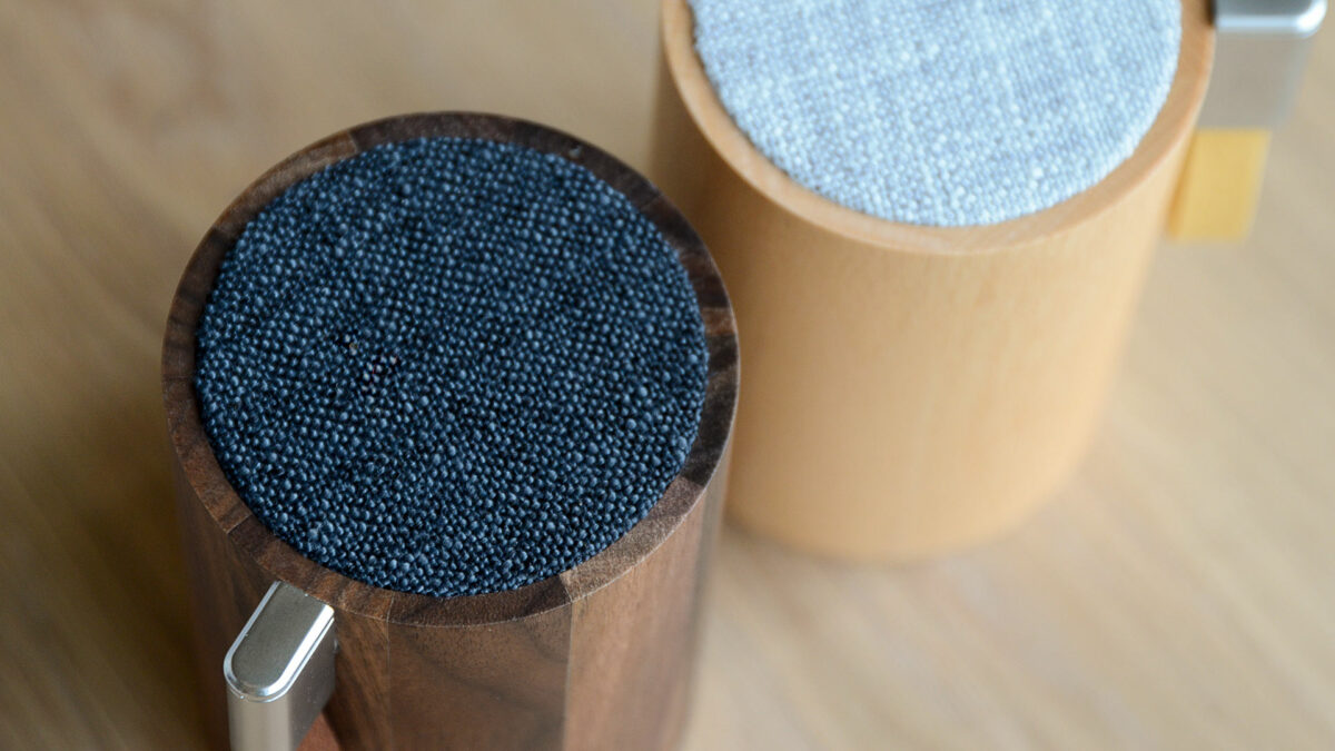 gingko drum speaker detail