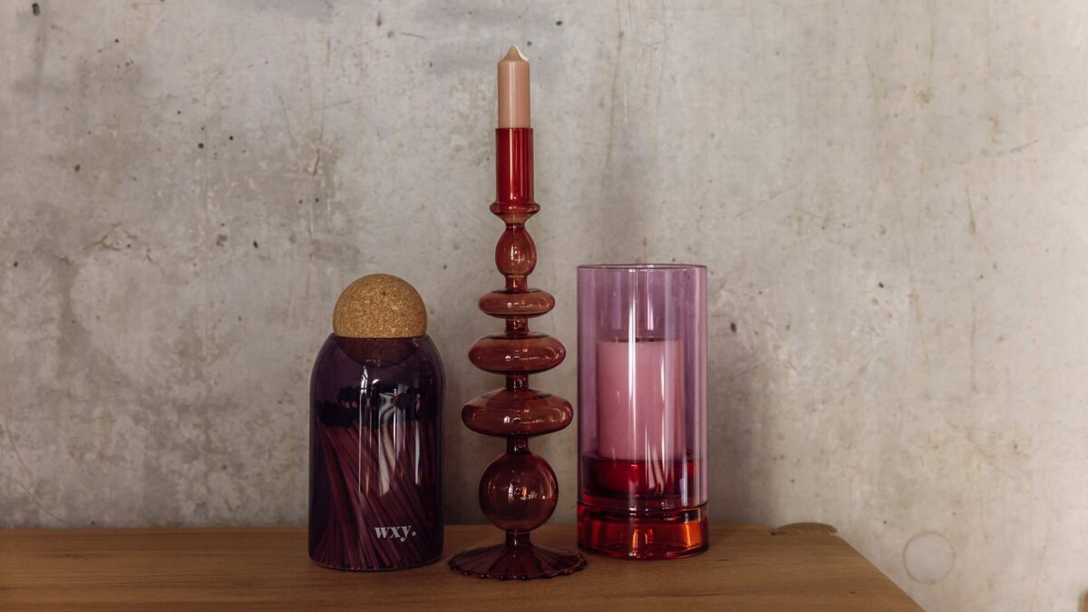 Colourful Retro Candlestick Holders - Image 2