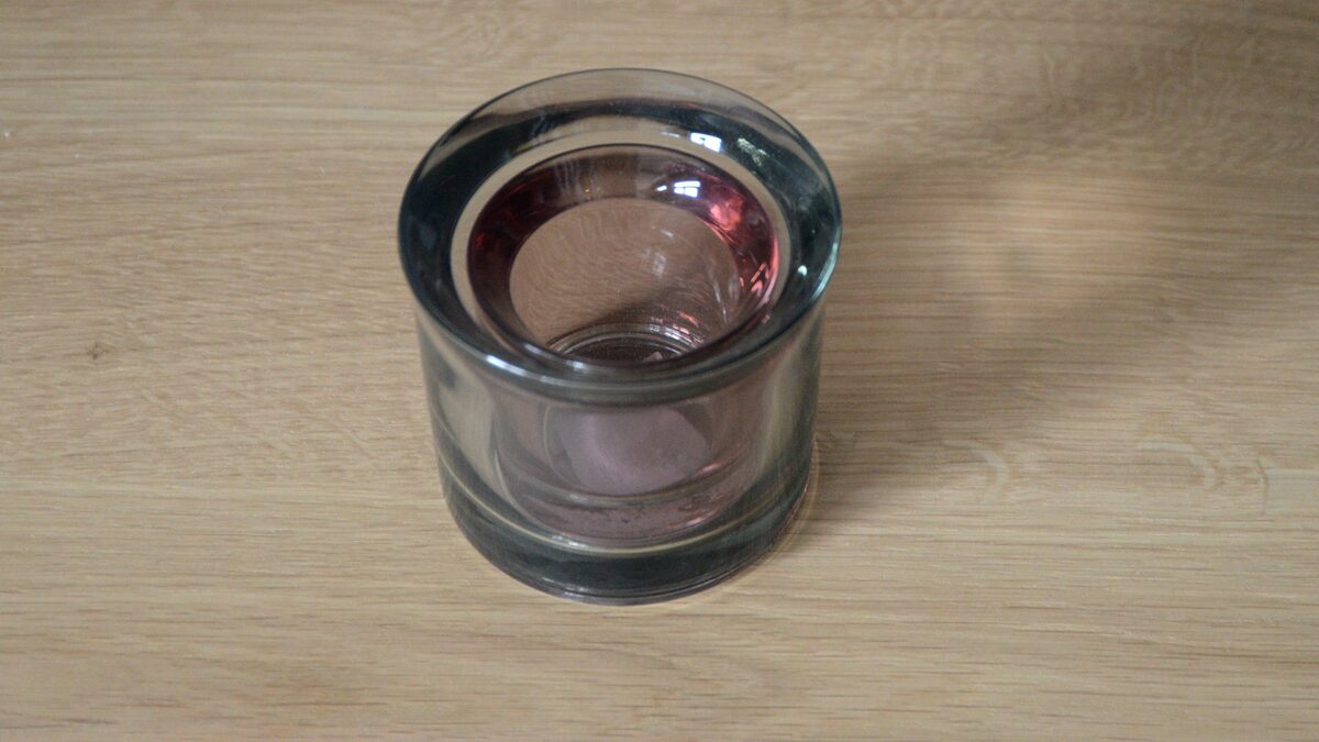 glass t light holders set
