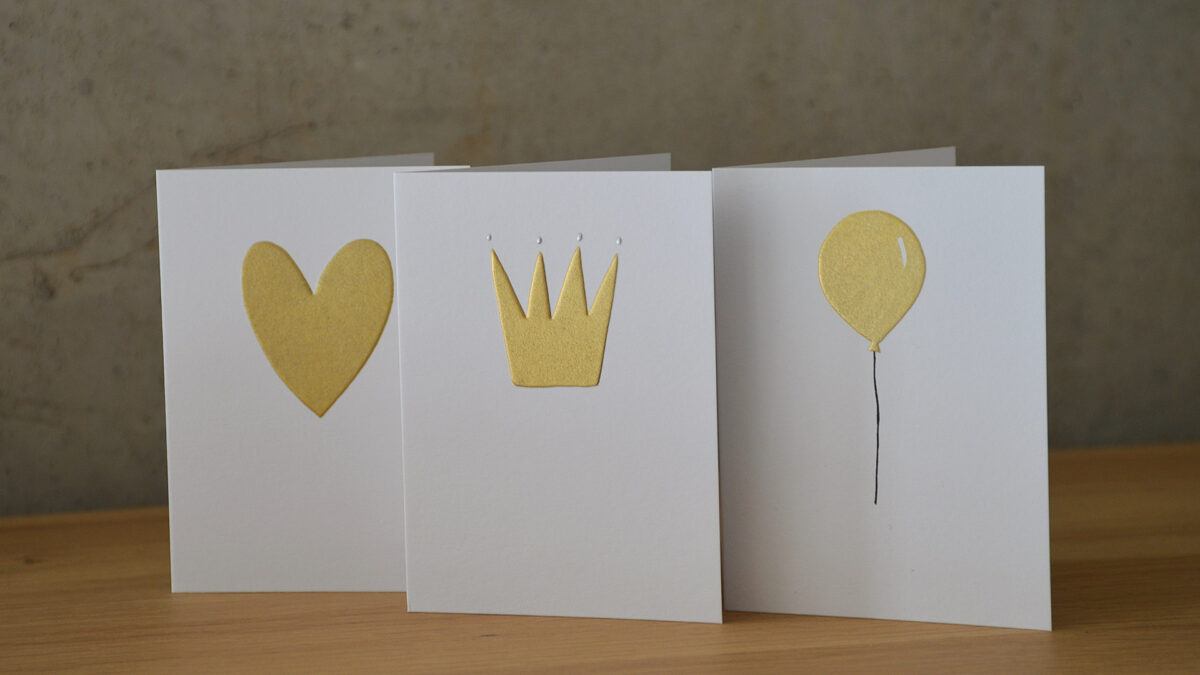 Gold Embossed Card Set