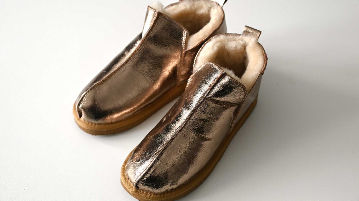Annie Women's Sheepskin Slippers - Gold - Image 2