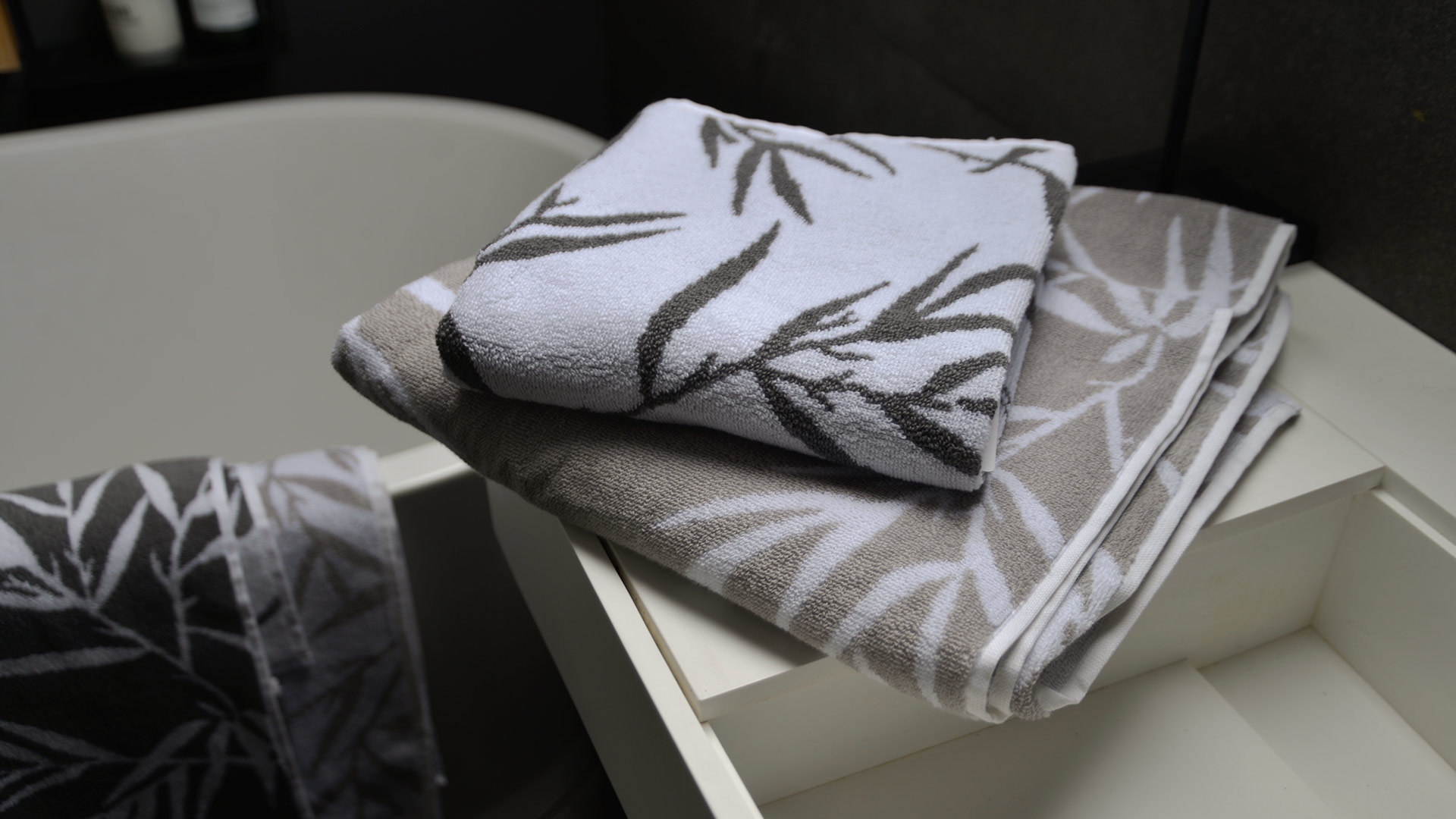 silver towels