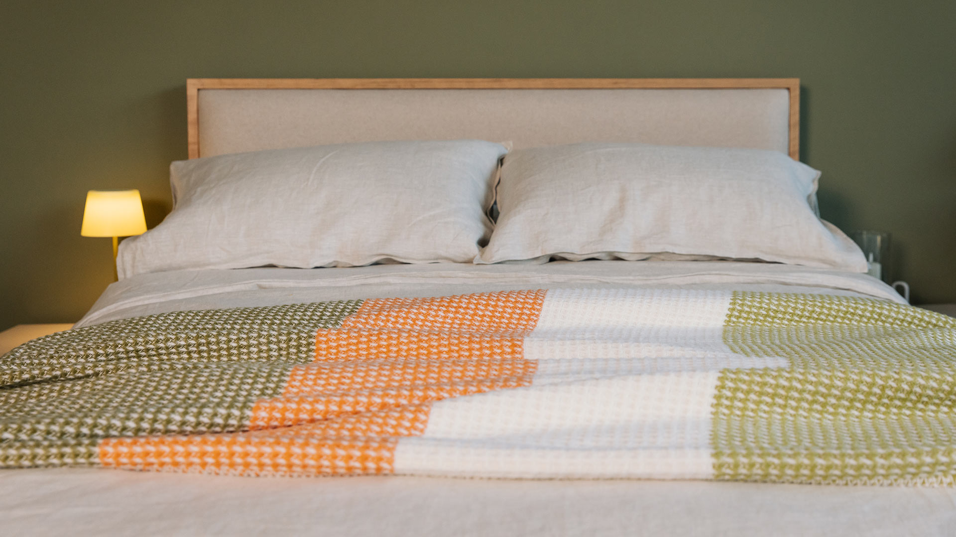 Woven Colour Block Throws 2 Colourways