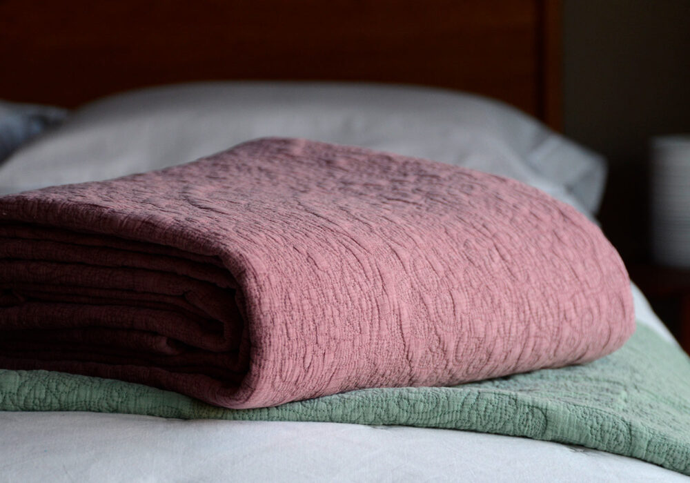 Floral Mandala Embroidered Bedspreads Natural Bed Company