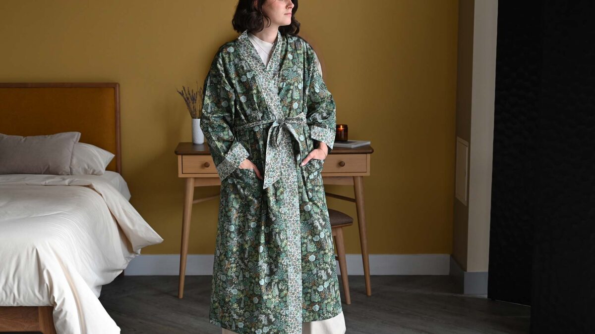 Luxury Patterned Kimonos in Liberty Fabrics - 3 Colours - Image 6