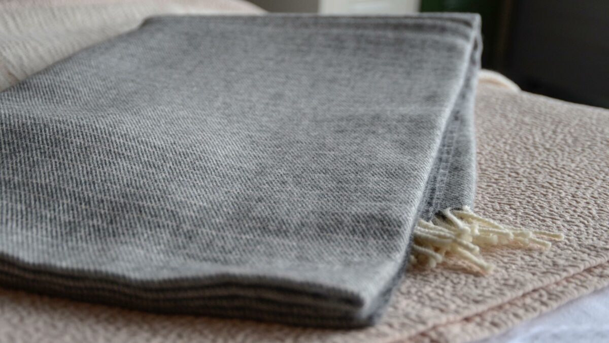 luxury grey blanket