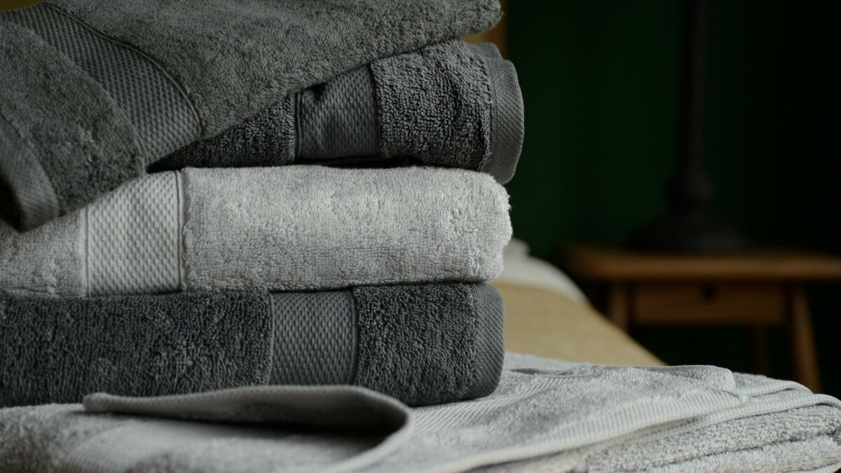 grey cotton towels slate or dove grey