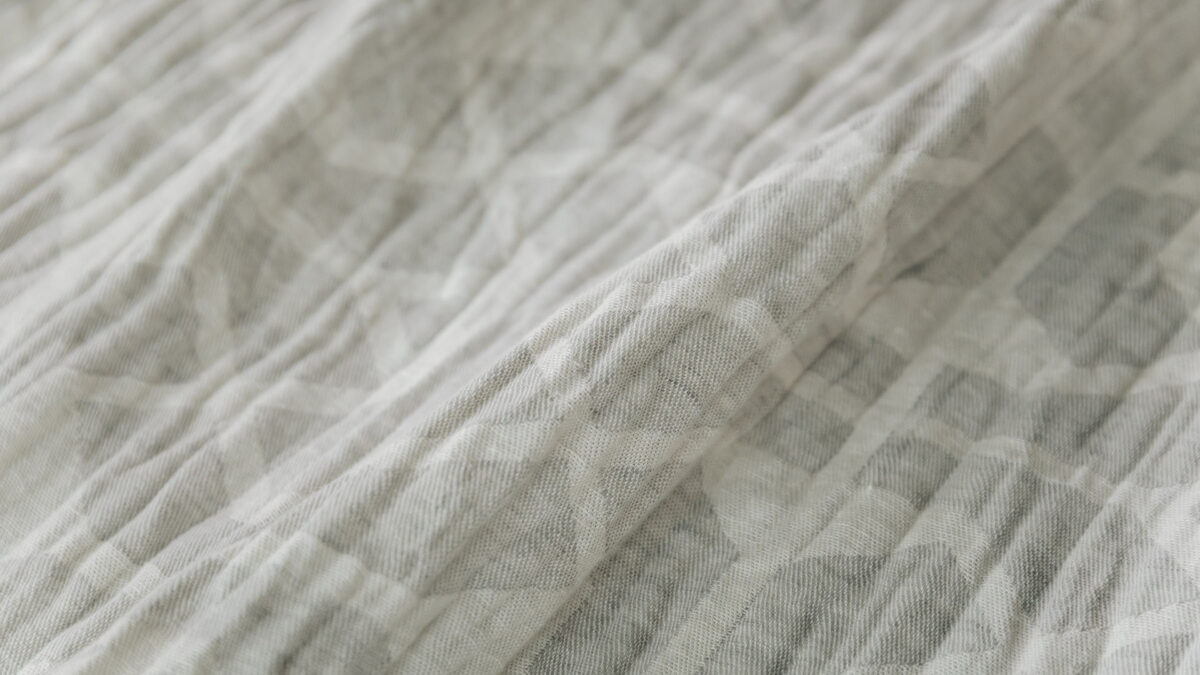 grey ivory cotton and linen throw