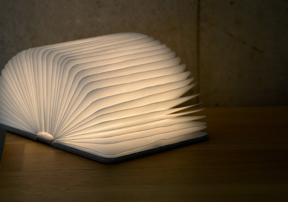 Small Book Light Grey Linen Cover Natural Bed Company