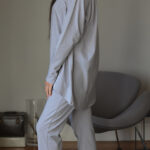 grey top lounge pants side portrait2