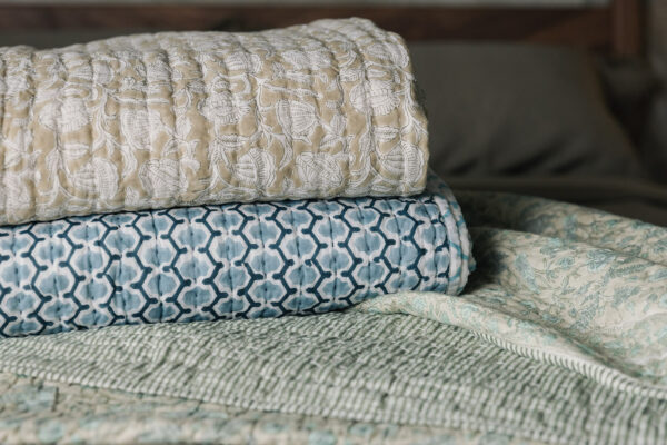 handmade block print quilts