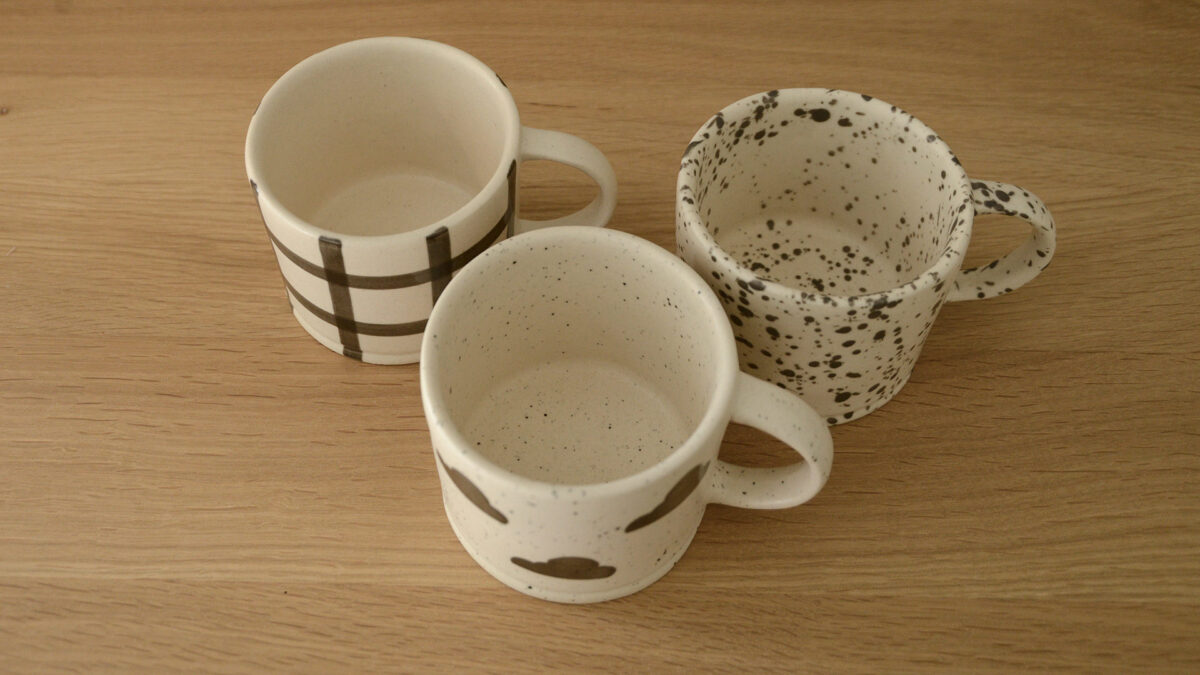 Stoneware Mugs - 3 Patterns - Image 7