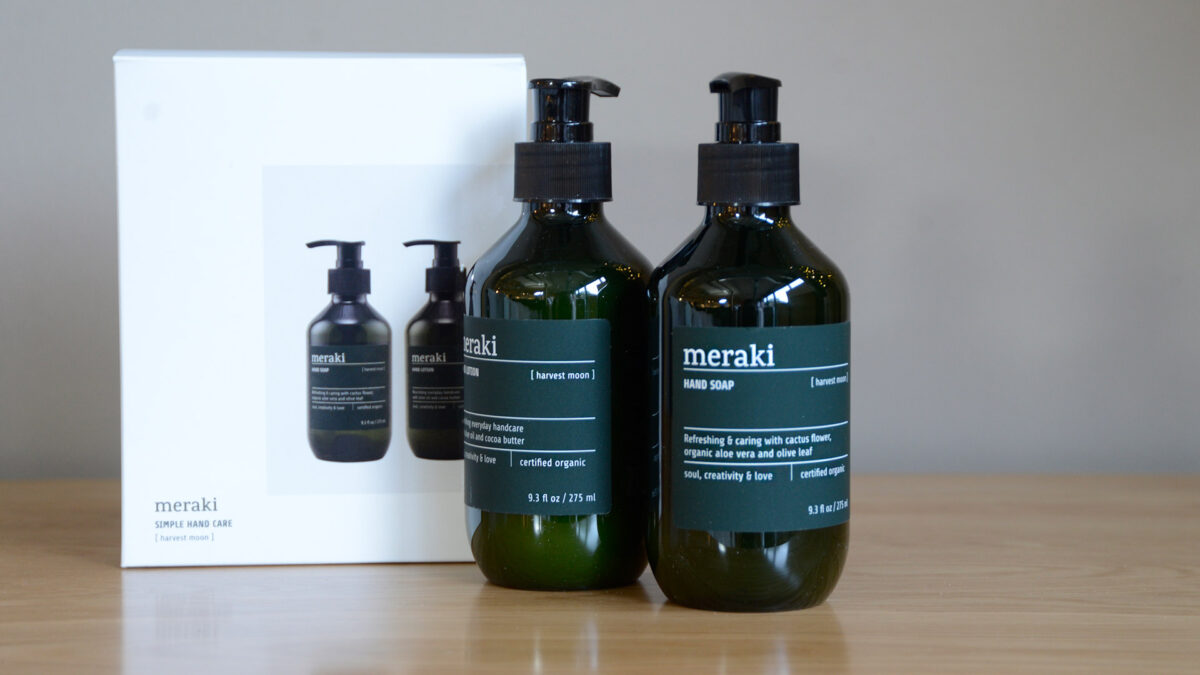 meraki organic hand wash and hand lotion set