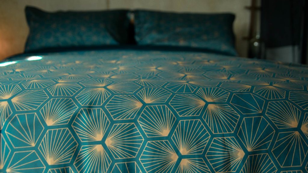 Hexagon - Luxury Dark Teal Bedding