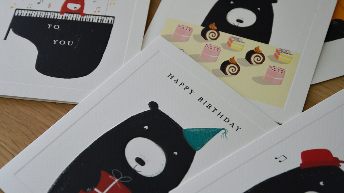Set of Five Bear Cards - Image 7