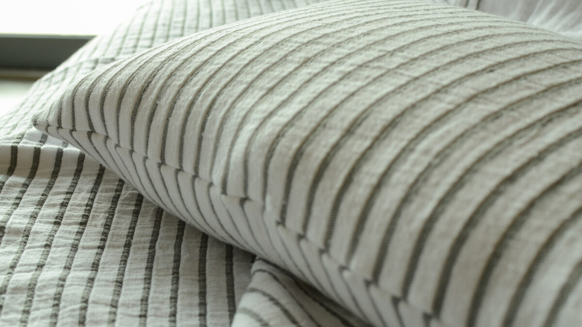 Modern Striped Cushions | Modern Bedding | Natural Bed Company