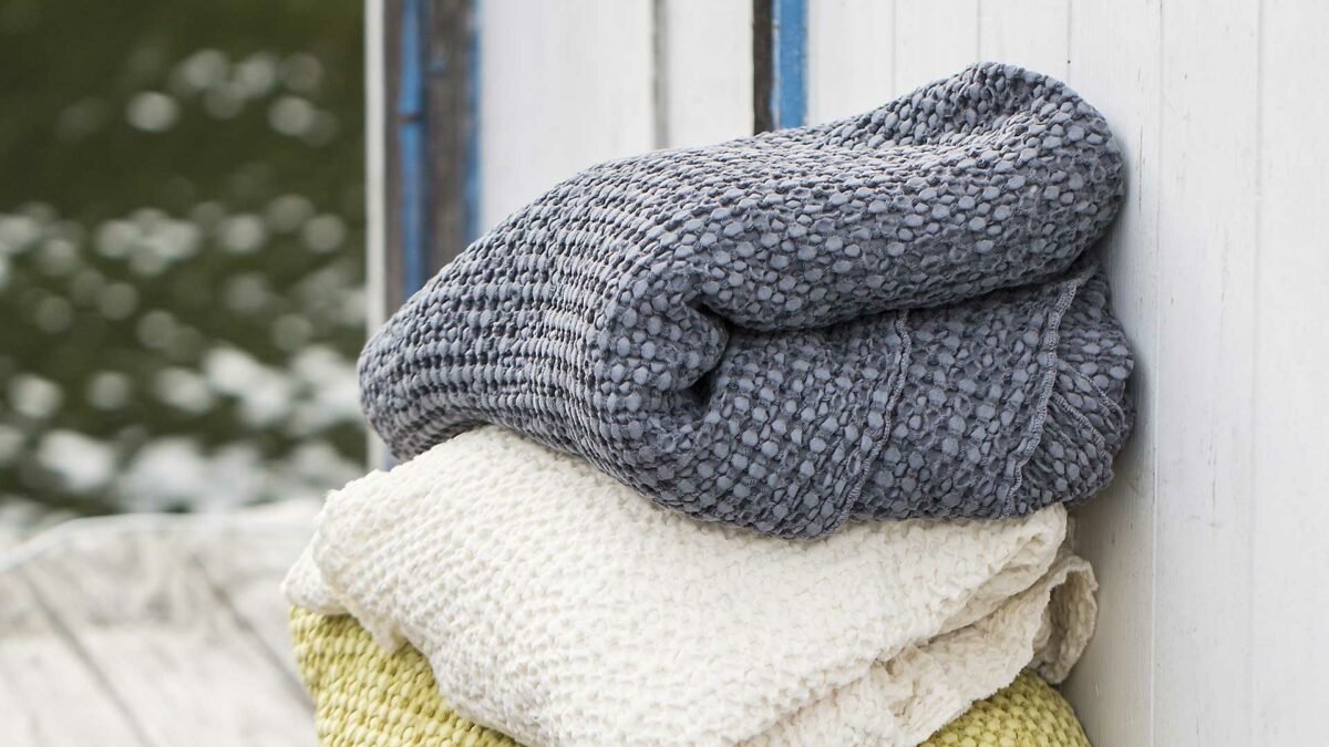 honeycomb throws grey and cream