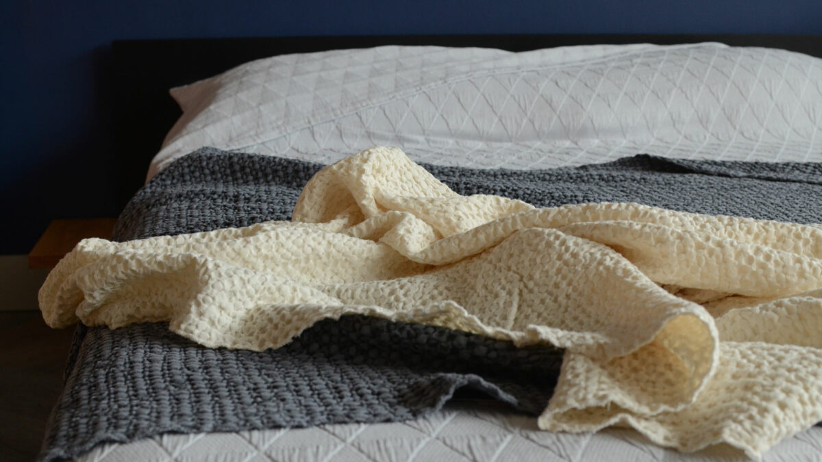 honeycomb weave throws 3