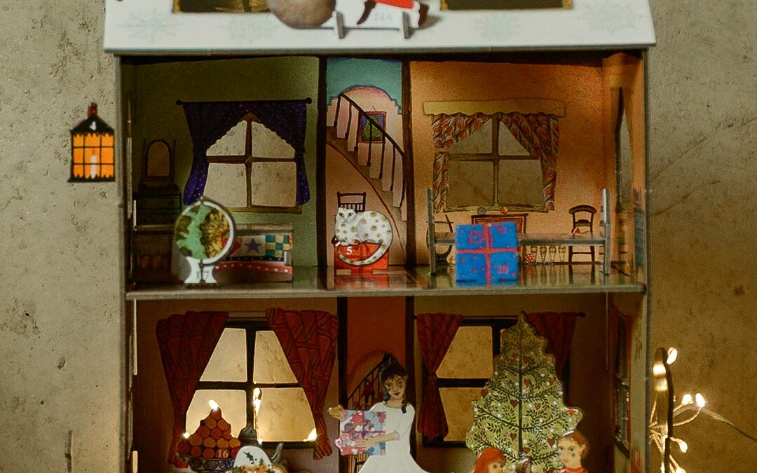 house advent card portrait