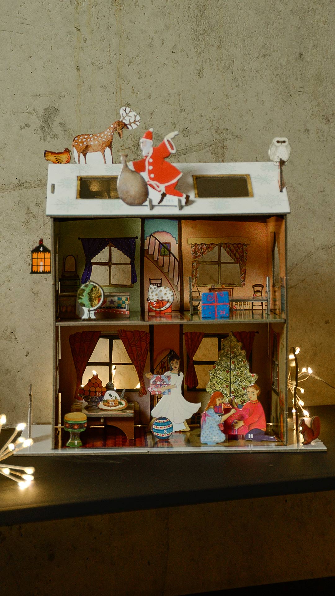 3D Advent Calendar House Natural Bed Company