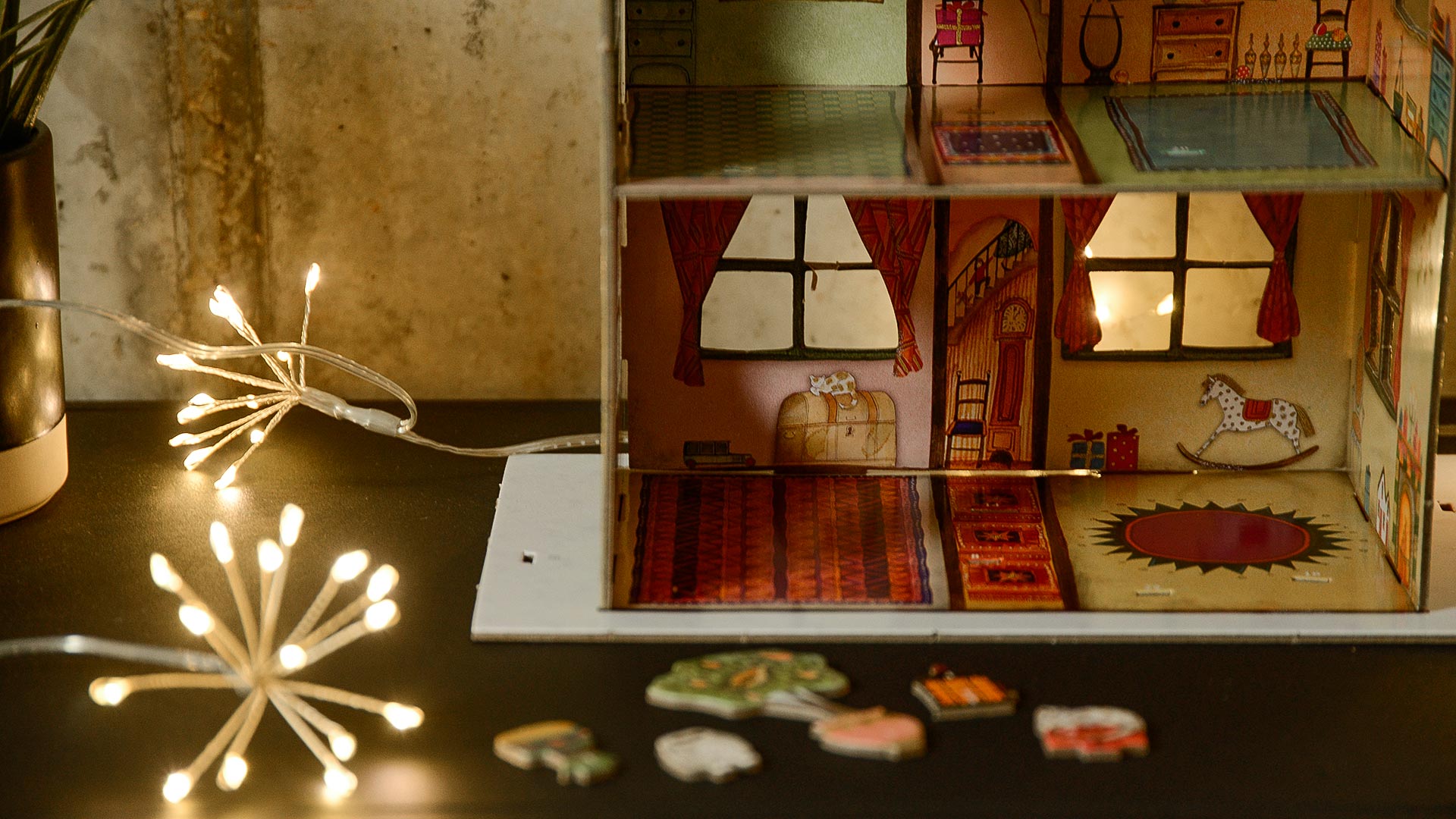 3D Advent Calendar House Natural Bed Company