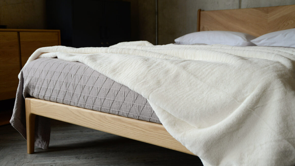 ivory colour soft faux fur bedspread