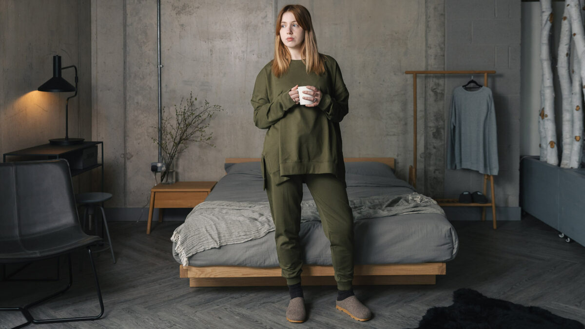 khaki cosy loungewear