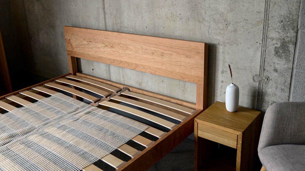 king size cherry sahara headboard panel