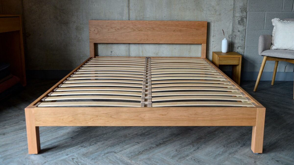 king size cherry sahara without mattress front view