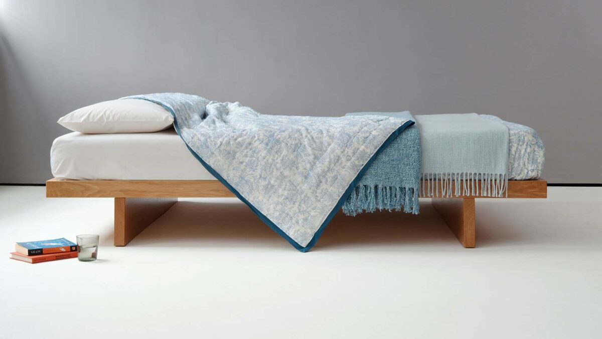 Kyoto Japanese style Bed - Hand made in Britain with or without Headboard and in choice of timbers.