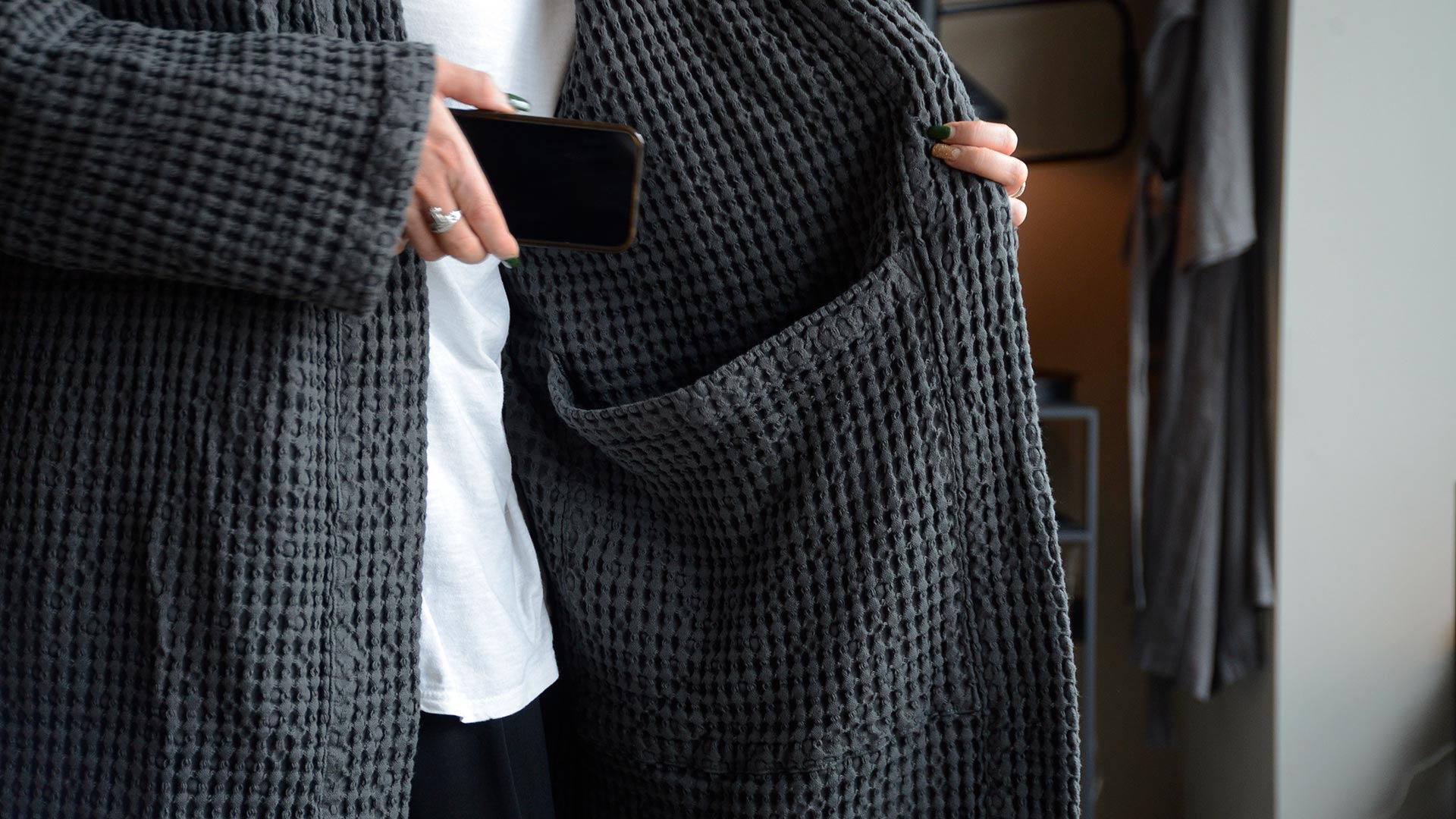 Organic Cotton Waffle Robe Natural Bed Company