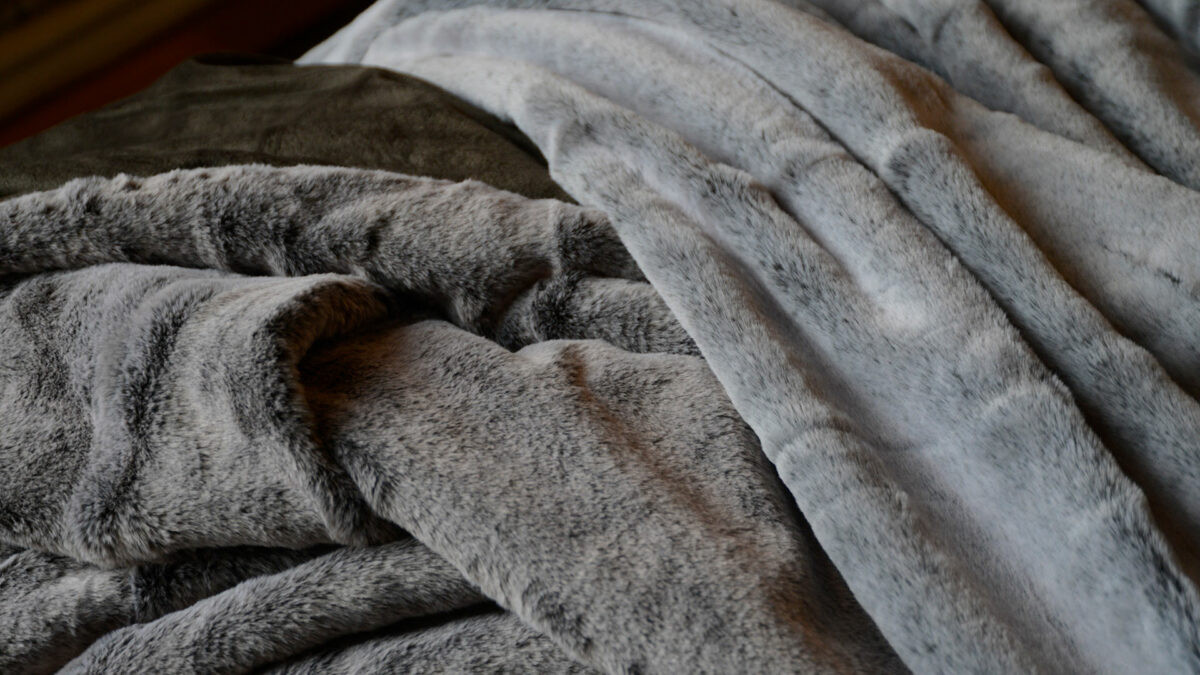 softest large luxury faux fur bedspreads in various colours