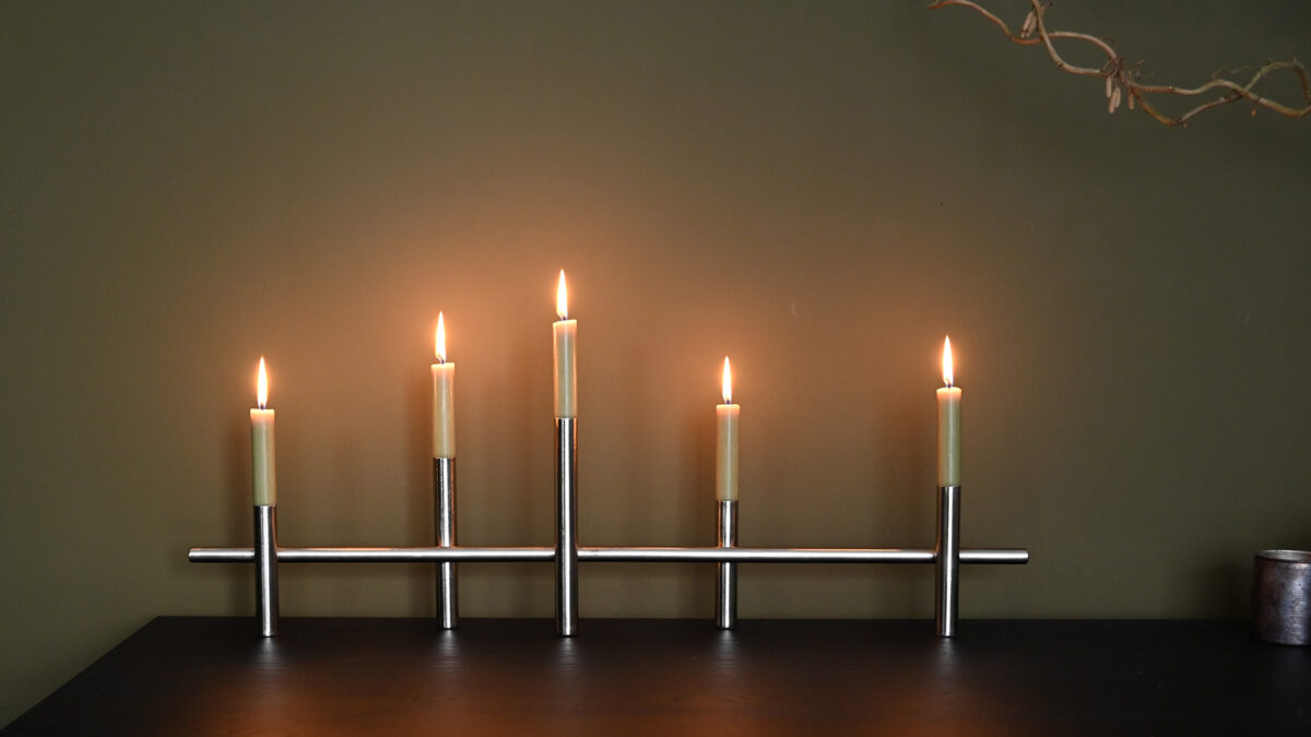 Large Metal Candleholders - 2 Sizes - Image 2